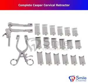 Retractor Cervical Neuro Columna Caspar Juego Completo Instrumento Ortopédico CE NUEVO - Imagen 1 de 7