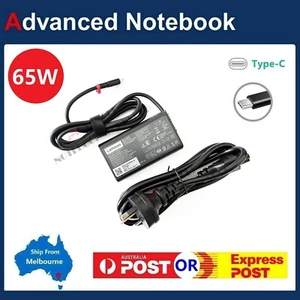 Genuine Lenovo ThinkPad 65w USB Type C USB-C Power Adapter Charger X1 Carbon - Picture 1 of 3