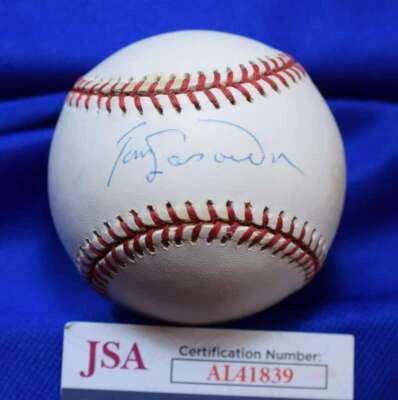 Tommy Lasorda JSA COA Autograph National League Signed Baseball OAL - Image 1 of 2