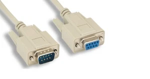 Cable serie de extensión DB9 macho-hembra de 50 pies  - Imagen 1 de 1