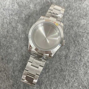 Sapphire Glass Bracelet 39mm Polished Oyster Watch Case For NH35 NH36 Movement - Picture 1 of 9