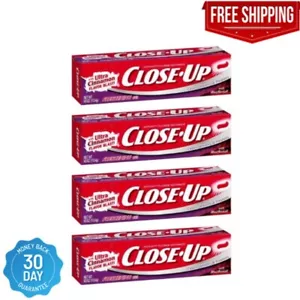 Close-Up Fluoride Toothpaste, Freshening Red Gel 4 oz (Pack of 4) - Picture 1 of 1