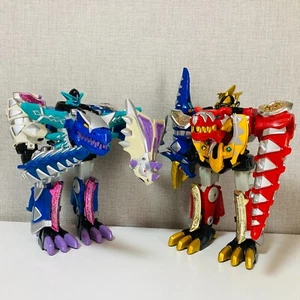 BANDAI Japón DX Megazord Power Rangers Dino trueno sentai Abaren Oh Bakuren Oh - Imagen 1 de 16