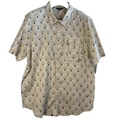 Camisa Estoica Para Hombres XL Diamante Geométrica Abotonada Manga Corta Ripstop Exterior Nueva Con Etiquetas Foto 1 de 4