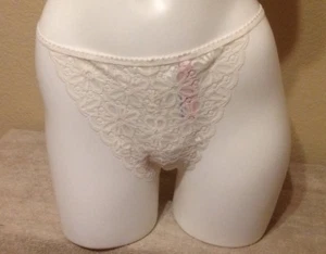 Bragas de cuerda VICTORIA'S SECRET V blancas talla XL NUEVAS - Imagen 1 de 7