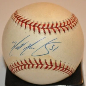 Matt Mantei 1995-2005 Marlins Diamondbacks Red Sox handsigniert ML Baseball COA - Bild 1 von 2