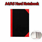 1x A4 A5 Hard Cover Case Bound Notebook Lined Pages Diary Jounal Red Corner AU