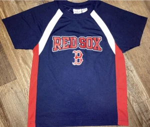 MLB Boston Red Sox Navy Jersey T-Shirt Youth Medium - Picture 1 of 3