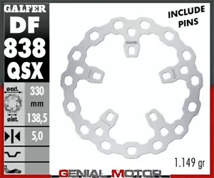 Galfer Front Brake Disc CUBIQ FIX SUPER OVERSIZE330x5HARLEY DAVIDSON STREET14>17 - Picture 1 of 1
