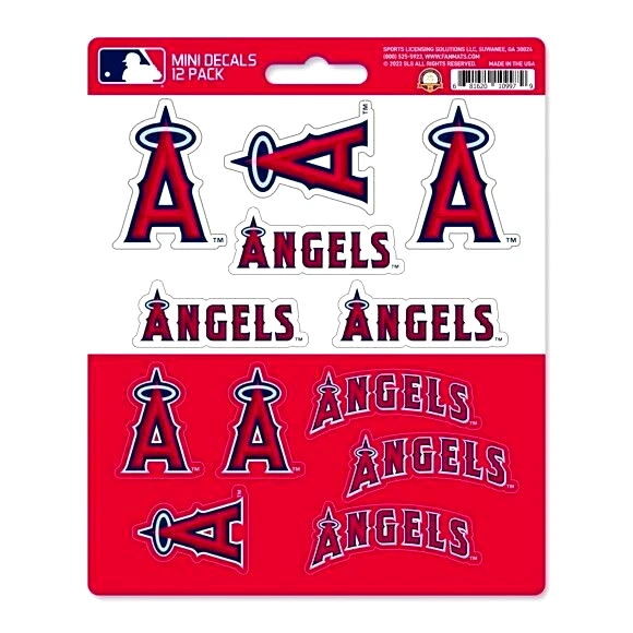 Los Angeles Angels MLB Vinyl Die-Cut Sticker Set / Decal Sheet *Free Shipping - Image 1 of 1