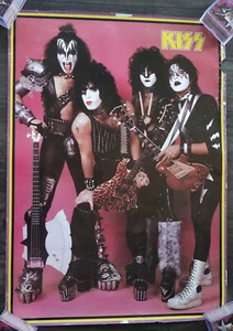 🔥KISS CREATURES OF THE NIGHT Vintage PÓSTER AUCOIN Lithod Canadá - Imagen 1 de 7