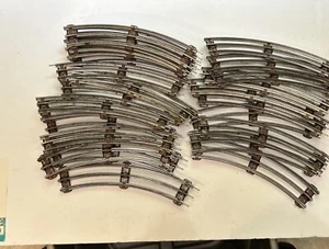 LIONEL Usado Con Calibre K-LINE 027 RADIO CURVA PISTA 3 Rieles Marrón Corbata Lote De 25 - Imagen 1 de 14