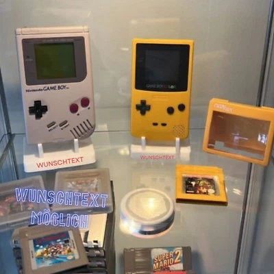 WONDERPRINT.EU Halterung passend für Gameboy Color Display Aufsteller Ständer Stand GB GBC GBA