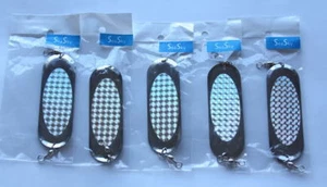 5 NUEVAS cucharas de fundición cuchara señuelo de pesca reflectante 4,5 - Imagen 1 de 1