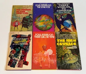 Poul Anderson Vintage (50s-70s) Sci-Fi Paperback Book Lot We Claim These Stars - Picture 1 of 14