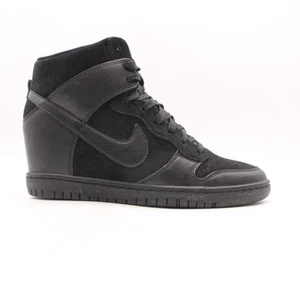 Nike Dunk Sky Hi Hidden Wedge Triple Black Women's 8.5 Blackout Shoes 528899-004 - Picture 1 of 9