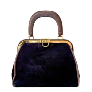 DIOR Black Suede Handle Bag - Picture 1 of 17