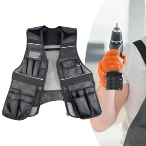 Tool Vest Wear Resistant with Reflective Strip Practical - Picture 1 of 7