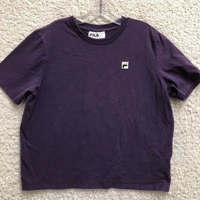 FILA Top Camisa Extra Grande Adulto Púrpura Cuello Redondo Manga Corta Pullover Mujer XL Foto 1 de 4