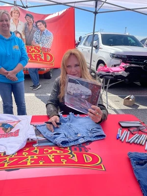 Dukes of Hazzard General Lee Signed Catherine Bach Daisy Cooter RP Photo LOT - Image 1 of 4