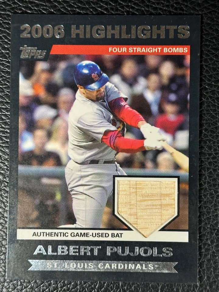2007 Topps 2006 Season Highlights Albert Pujols Game Used Bat  - Image 1 of 2