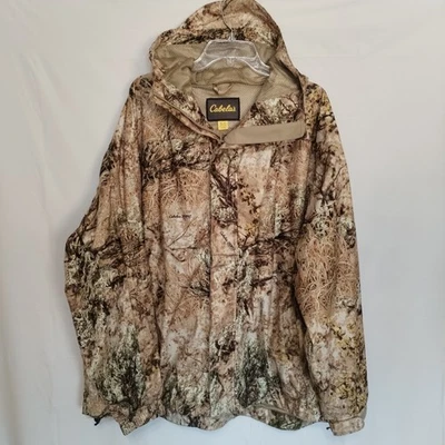 Cabela's Jacket Zonz Western Camo Men's 3XL Full Zip Hooded Snap Buttons - Image 1 of 4
