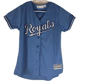 Kansas City Royals  Jersey YOUTH M Powder Blue Majestic Cool Base - Picture 1 of 9