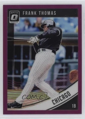 2018 Panini Donruss Optic Purple Prizm Frank Thomas #81 HOF - Image 1 of 2
