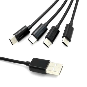 Cable de carga USB tipo C 4 en 1 de 0,5/1/2 m Adaptador USB tipo C de carga múltiple - Imagen 1 de 12