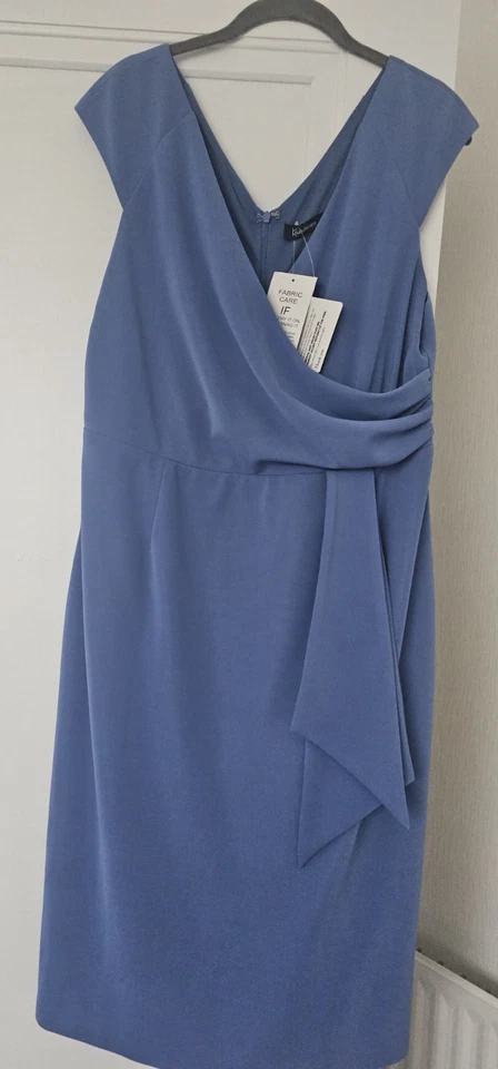 Ladies Cornflower Blue Dress Size 16 - Image 1 of 3