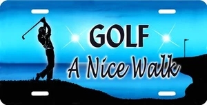 Golf Auto License Plate Personalize Gifts Men Many Colors Male Golfer 6" x 12" - Picture 1 of 3