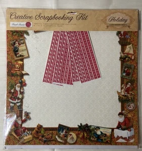 Creative Scrapbooking Kit Incomplete Christmas Here Comes Santa 12x12 Paper READ - Picture 1 of 5