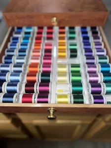 Madeira Thread Treasure Chest Embroidery Sewing Thread Germany Almost Complete - Picture 1 of 11