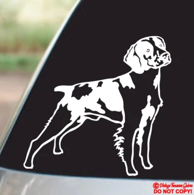 BRITTANY SPANIEL DOG FACE HEAD Vinyl Decal Sticker Car Window Bumper PET ANIMAL - Image 1 of 2