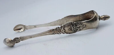 Ancienne pince à sucre - argent massif - poinçonné - Renaissance - Photo 1/4