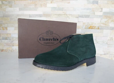 Church's EU 44 UK 10 Botines RYDER 81 Verde Oscuro Nuevo Antiguo Precio de venta sugerido por el fabricante 870 € Foto 1 de 4