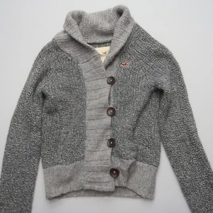 Hollister Womens Wool Cardigan Medium Y2K Shawl Collar Button Front Sweater - Picture 1 of 11