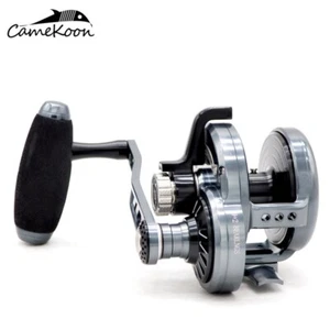 CAMEKOON Big Game Saltwater Fishing 6.3:1 High Speed Lever Drag Sea Jigging Reel - Picture 1 of 10