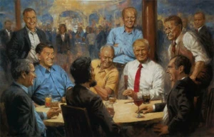 RARE! Andy Thomas The Republican Club Trump Art Poster Paper 16 x 24 Image 14x24 - Bild 1 von 1