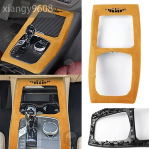 Suede Yellow Replace Gear Shift Panel Trim For BMW X3 G01 X4 G02 X3M X4M 2022-23 - Picture 1 of 10