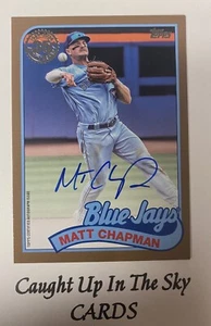 2024 Topps Series 2 Matt Chapman 1989 GOLD Auto #38/50 #89BA-MC Blue Jays - Picture 1 of 2