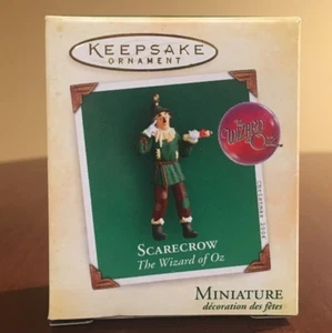 Wizard Of Oz Hallmark Keepsake Ornament Miniature Handcrafted Scarecrow 2004 - Picture 1 of 9
