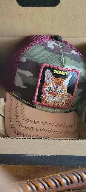 Goorin Farm Trucker Sneaky Kitty PSS PSS PSS Cat Sold Out Limited Edition Camo - Image 1 of 1