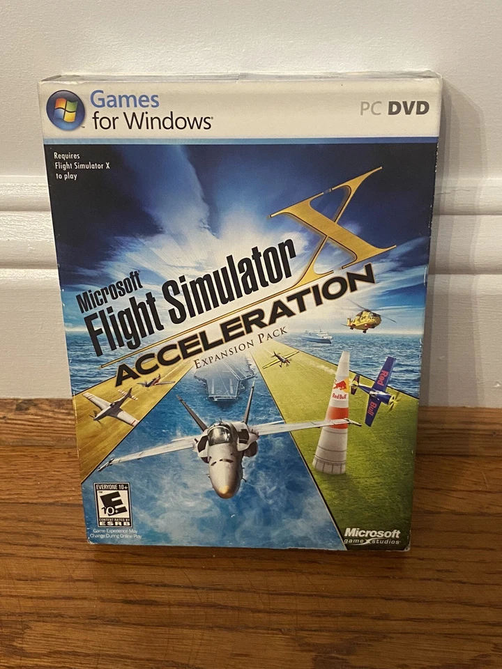 Microsoft Flight Simulator X: Acceleration  - Expansion Pack PC Cd-Rom New - Image 1 of 2