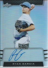 2019 Leaf Metal Draft Baseball RYAN GARCIA #BA-RG2 Silver Autograph 33/50