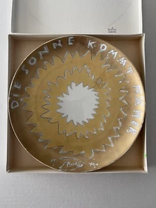 Otto Piene Rosenthal Artist Plate 26 cm Nr. 4 Ltd Edition 1974 Gold - Picture 1 of 13
