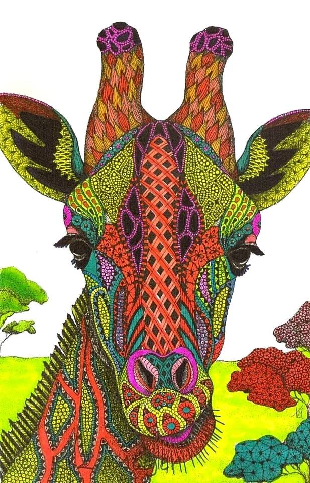 NEEDLEPOINT Canvas 14 or 18 count_Abstract Art, Needlepoint's, fantasy art - Image 1 of 1