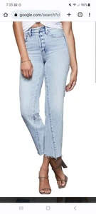 Good American Good Vintage Distressed RW Hem Jeans Size 4/27 - Picture 1 of 10