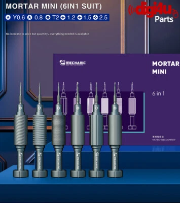 MECHANIC iShell 6 in1 3D Precision Steel Magnetic Screwdriver Phone Repair Tools - Image 1 of 4