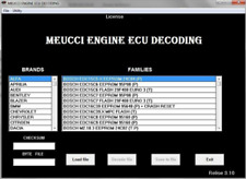 Meucci Engine ECU Decoding v3.1 Logiciel Reset Unlock Remove Turn OFF Immo CODE